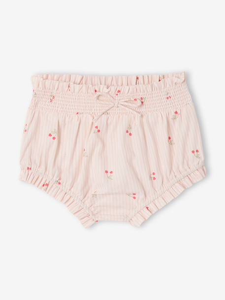 Ensemble 3 pièces short t-shirt bandeau écru 6 - vertbaudet enfant 