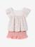 Ensemble short haut gaze de coton blush+vert sauge 4 - vertbaudet enfant 