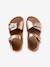Sandales cuir boucles or+rose pâle 9 - vertbaudet enfant 
