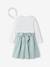 Ensemble robe patineuse boléro serre-tête blanc+vert sauge 13 - vertbaudet enfant 
