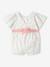 Combinaison short bébé fille fleuri blanc imprimé 2 - vertbaudet enfant 