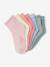 Lot de 7 paires de mi-chaussettes fille BASICS bois de rose 2 - vertbaudet enfant 