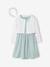 Ensemble robe patineuse boléro serre-tête blanc+vert sauge 10 - vertbaudet enfant 
