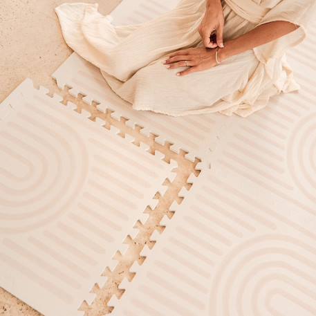 Tapis de jeu Haven Beige+Beige à motifs+Beige à rayures+Beige clair+Beige clair à motifs+Beige Losange+Camel+Marron Losange+Vert à motifs 13 - vertbaudet enfant 