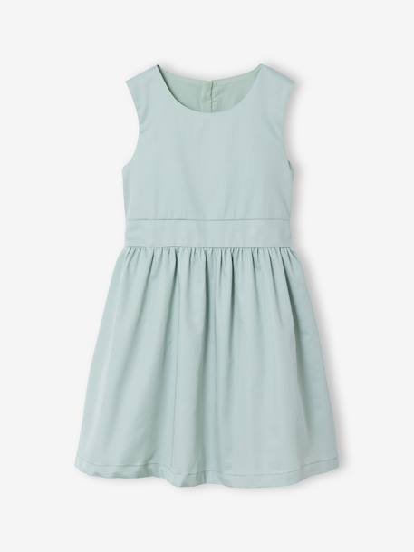 Ensemble robe patineuse boléro serre-tête blanc+vert sauge 11 - vertbaudet enfant 