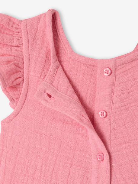 Combinaison courte bébé fille rose 4 - vertbaudet enfant 