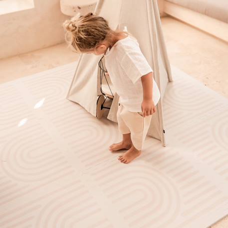 Tapis de jeu Haven Beige+Beige à motifs+Beige à rayures+Beige clair+Beige clair à motifs+Beige Losange+Camel+Marron Losange+Vert à motifs 16 - vertbaudet enfant 