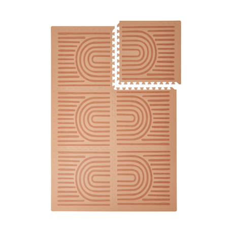 Tapis de jeu Haven Beige+Beige à motifs+Beige à rayures+Beige clair+Beige clair à motifs+Beige Losange+Camel+Marron Losange+Vert à motifs 38 - vertbaudet enfant 