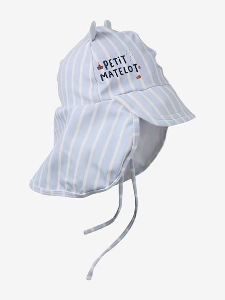 Casquette de bain bébé garçon bleu ciel 2 - vertbaudet enfant 
