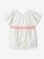 Combinaison short bébé fille fleuri blanc imprimé 1 - vertbaudet enfant 