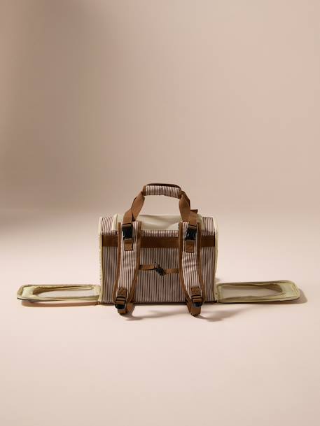 Sac à dos transport animal rayé beige 4 - vertbaudet enfant 