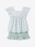 Ensemble short haut gaze de coton blush+vert sauge 6 - vertbaudet enfant 