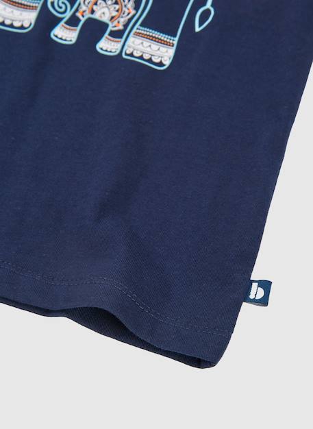 T-shirt fille en coton Bleu 4 - vertbaudet enfant 