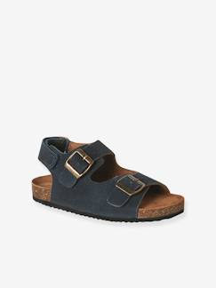 Chaussures-Sandales garçon cuir boucles 