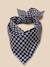 Foulard vichy fille Vichy encre/creme+Vichy jaune 1 - vertbaudet enfant 