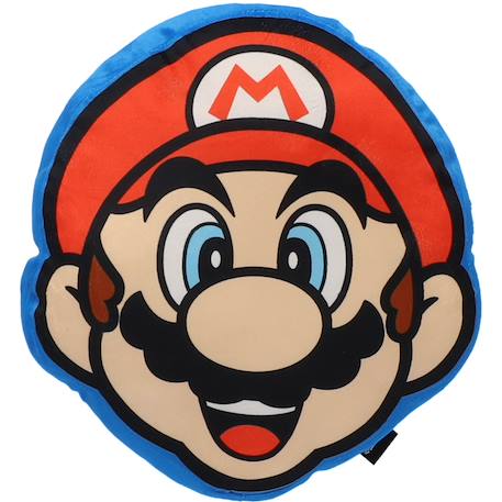 Coussin 3d nintendo mario polyester Bleu 1 - vertbaudet enfant 