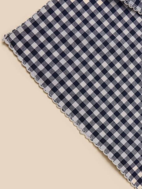 Foulard vichy fille Vichy encre/creme+Vichy jaune 2 - vertbaudet enfant 