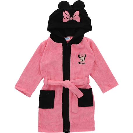 Fille-Peignoir de bain minnie nœud polyester