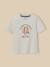 T-shirt enfant collection jules verne - coton biologique Amande+Ecru 6 - vertbaudet enfant 