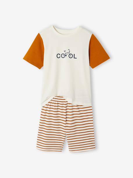 Lot 3 pyjamas vélo long et court caramel 2 - vertbaudet enfant 