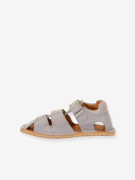 Sandales pieds nus fermées pour enfants BAREFOOT FLEXY AVI froddo gris clair 3 - vertbaudet enfant 