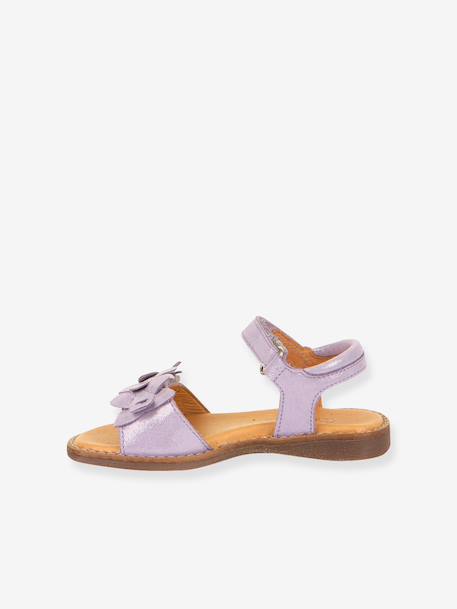 Sandales en cuir pour fille LORE FLOWERS froddo bleu foncé+lavande+rose doré+tomette 8 - vertbaudet enfant 