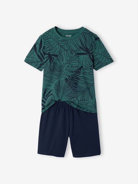 Lot 2 pyjashort jungle vert anglais 3 - vertbaudet enfant 