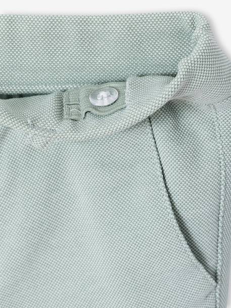 Ensemble céremonie chemise col Mao, veste et pantalon garçon beige+bleu ciel+vert d'eau 25 - vertbaudet enfant 