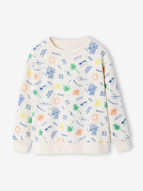 Sweat garçon col rond écru 3 - vertbaudet enfant 