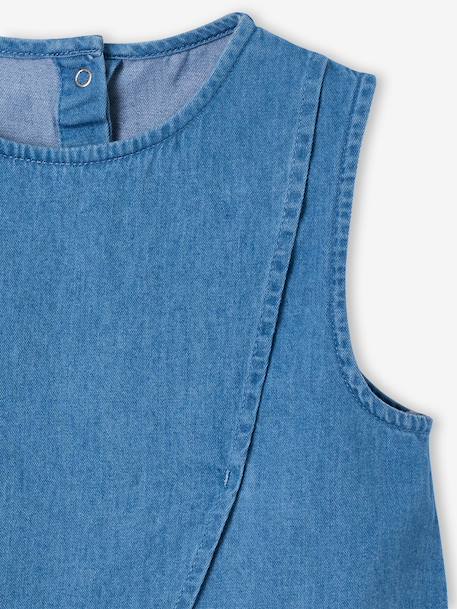 Ensemble pantacourt top denim léger bleu moyen 6 - vertbaudet enfant 