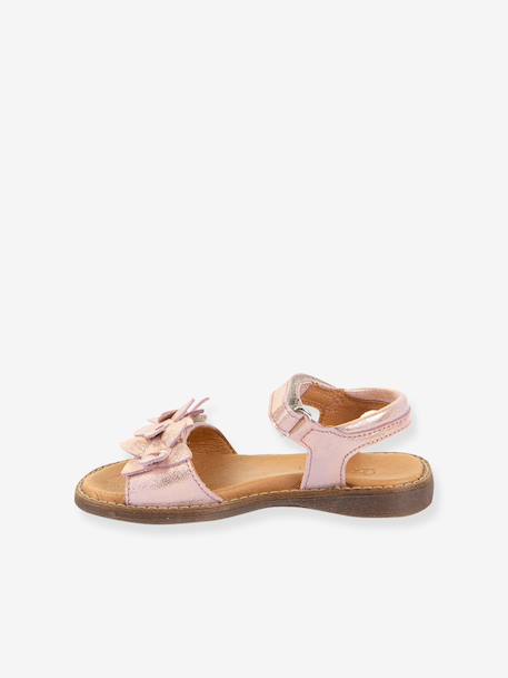 Sandales en cuir pour fille LORE FLOWERS froddo bleu foncé+lavande+rose doré+tomette 13 - vertbaudet enfant 