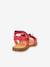 Sandales en cuir pour fille LORE FLOWERS froddo bleu foncé+lavande+rose doré+tomette 19 - vertbaudet enfant 