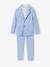 Ensemble céremonie chemise col Mao, veste et pantalon garçon beige+bleu ciel+vert d'eau 13 - vertbaudet enfant 