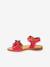 Sandales en cuir pour fille LORE FLOWERS froddo bleu foncé+lavande+rose doré+tomette 18 - vertbaudet enfant 