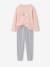 Lot 2 pyjamas lapin court et long gris chiné 3 - vertbaudet enfant 
