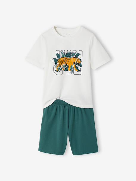 Lot 2 pyjashort jungle vert anglais 2 - vertbaudet enfant 