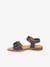 Sandales en cuir pour fille LORE FLOWERS froddo bleu foncé+lavande+rose doré+tomette 3 - vertbaudet enfant 