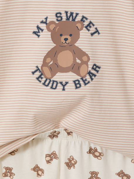 Lot 2 pyjamas ours court et long écru 10 - vertbaudet enfant 
