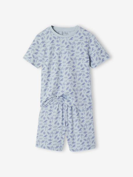 Lot 2 pyjashorts surf bleu ciel 3 - vertbaudet enfant 