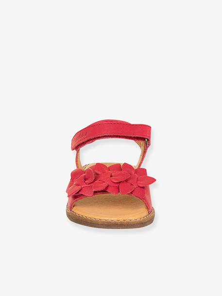 Sandales en cuir pour fille LORE FLOWERS froddo bleu foncé+lavande+rose doré+tomette 20 - vertbaudet enfant 