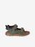 Sandales garçon textile scratchs kaki 2 - vertbaudet enfant 