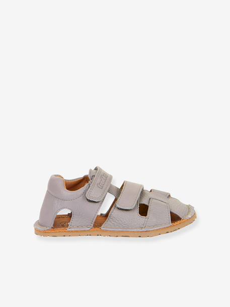 Sandales pieds nus fermées pour enfants BAREFOOT FLEXY AVI froddo gris clair 2 - vertbaudet enfant 