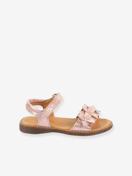 Sandales en cuir pour fille LORE FLOWERS froddo bleu foncé+lavande+rose doré+tomette 12 - vertbaudet enfant 