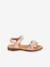 Sandales en cuir pour fille LORE FLOWERS froddo bleu foncé+lavande+rose doré+tomette 12 - vertbaudet enfant 