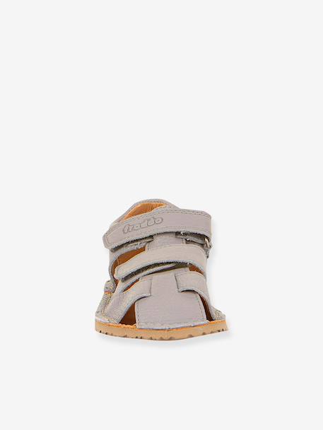 Sandales pieds nus fermées pour enfants BAREFOOT FLEXY AVI froddo gris clair 5 - vertbaudet enfant 