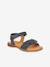 Sandales en cuir pour fille LORE FLOWERS froddo bleu foncé+lavande+rose doré+tomette 1 - vertbaudet enfant 