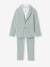 Ensemble céremonie chemise col Mao, veste et pantalon garçon beige+bleu ciel+vert d'eau 26 - vertbaudet enfant 
