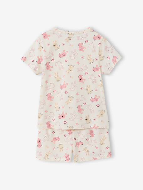 Lot 2 pyjamas lapin court et long gris chiné 8 - vertbaudet enfant 