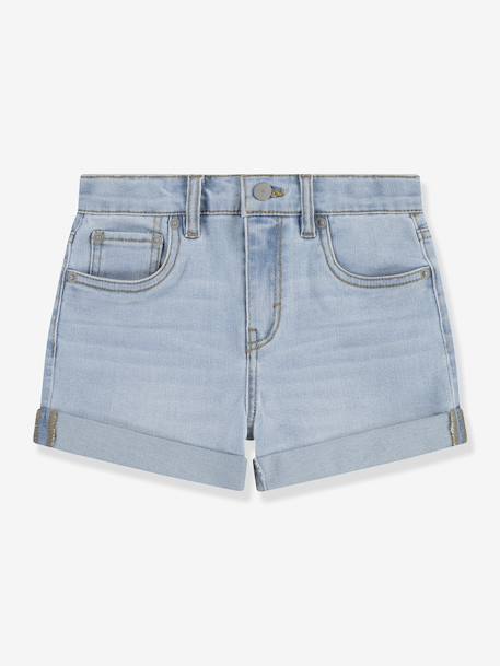 Short en jean Girlfriend shorts LEVI'S bleu+denim bleached 7 - vertbaudet enfant 
