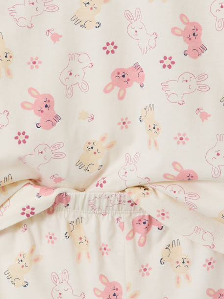 Lot 2 pyjamas lapin court et long gris chiné 10 - vertbaudet enfant 